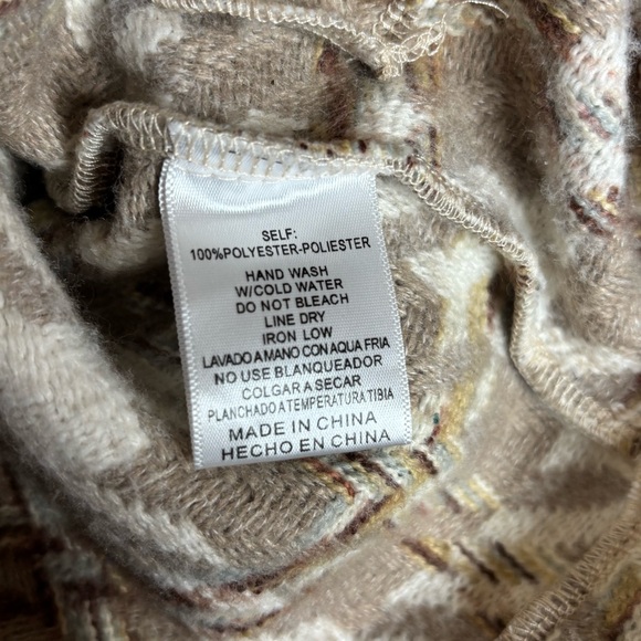 Listicle Taupe Multi Plaid Shacket Overshirt Jacket Neutral Cozy M - Picture 12 of 13